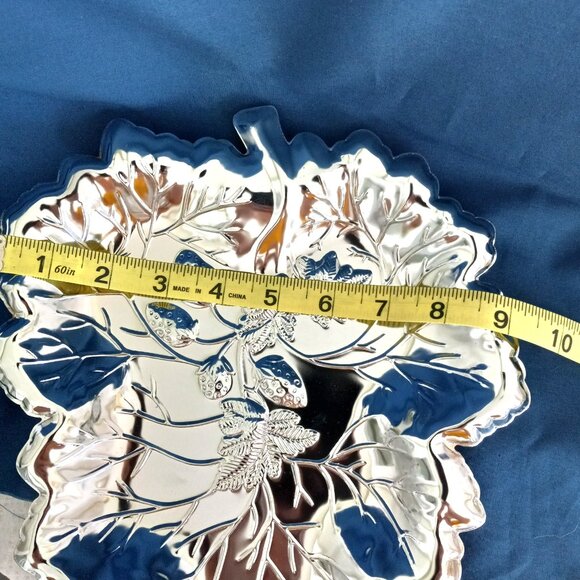 Sterling Craft Leaf Trays Vintage Set of 4 Made in Hong Kong - Picture 12 of 12